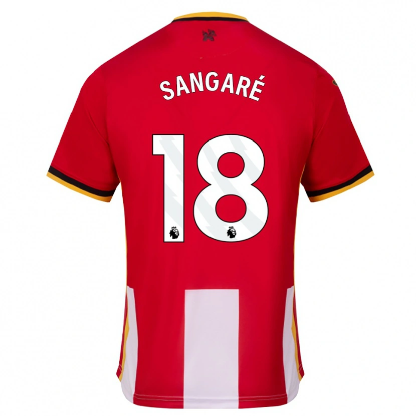 Danxen Homme Maillot Mamadou Sangaré #18 Jaune Noir Rouge Tenues Domicile 2026/27 T-Shirt
