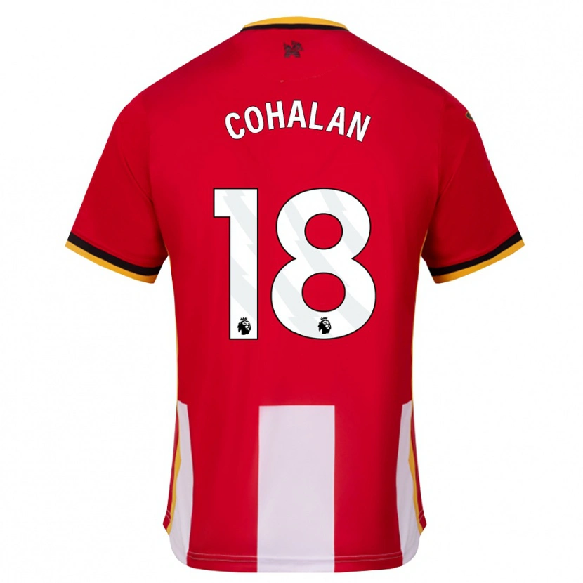 Danxen Homme Maillot Chris Cohalan #18 Jaune Noir Rouge Tenues Domicile 2026/27 T-Shirt