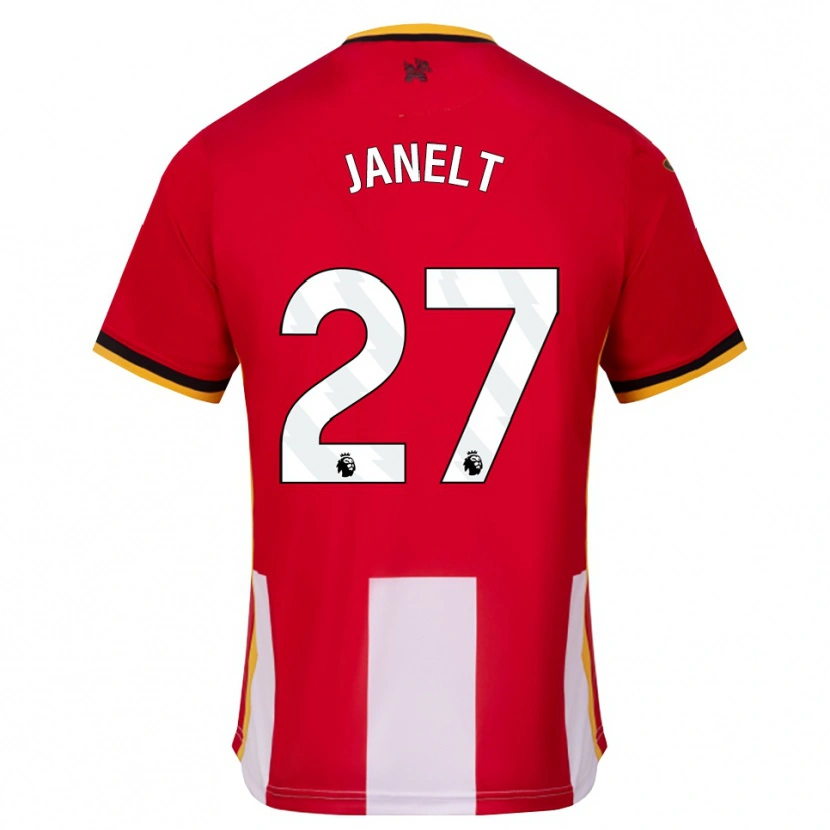 Danxen Homme Maillot Vitaly Janelt #27 Jaune Noir Rouge Tenues Domicile 2026/27 T-Shirt