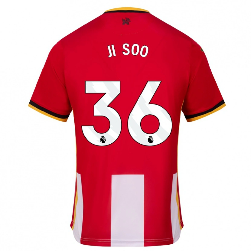 Danxen Homme Maillot Ji-Soo Kim #36 Jaune Noir Rouge Tenues Domicile 2026/27 T-Shirt