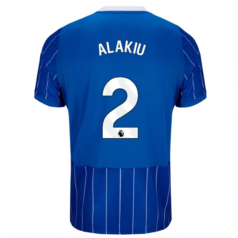 Danxen Homme Maillot Isaiah Alakiu #2 Bleu Moyen Blanc Tenues Domicile 2026/27 T-Shirt
