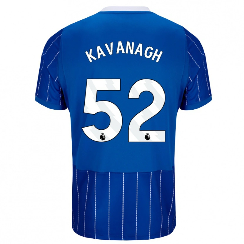 Danxen Homme Maillot Leigh Kavanagh #52 Bleu Moyen Blanc Tenues Domicile 2026/27 T-Shirt