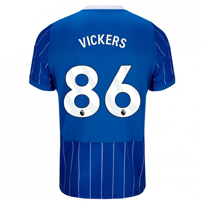 Danxen Homme Maillot Jacob Vickers #86 Bleu Moyen Blanc Tenues Domicile 2026/27 T-Shirt