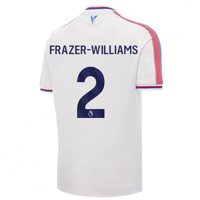 Danxen Homme Maillot Khyan Frazer-Williams #2 Blanc Rouge Bleu Tenues Domicile 2026/27 T-Shirt