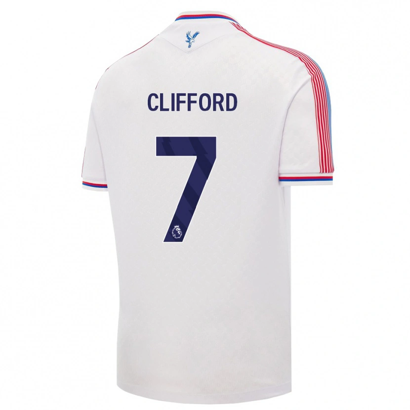 Danxen Homme Maillot Charley Clifford #7 Blanc Rouge Bleu Tenues Domicile 2026/27 T-Shirt