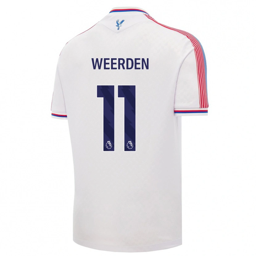 Danxen Homme Maillot Ashleigh Weerden #11 Blanc Rouge Bleu Tenues Domicile 2026/27 T-Shirt