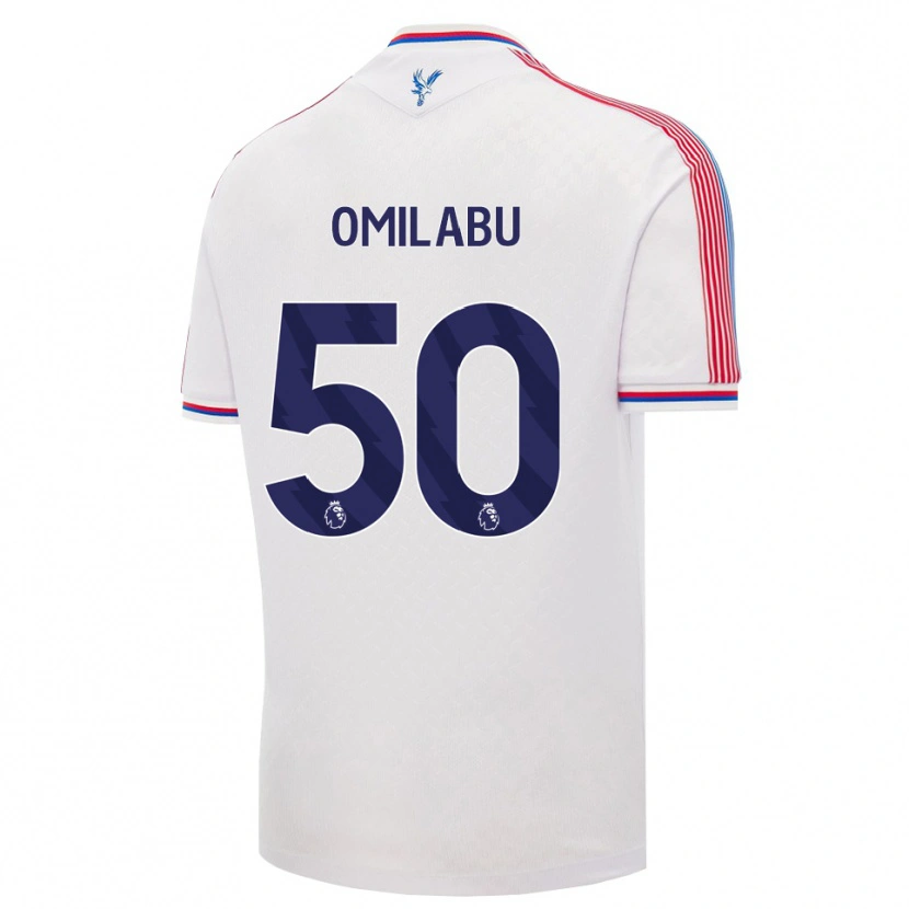 Danxen Homme Maillot David Omilabu #50 Blanc Rouge Bleu Tenues Domicile 2026/27 T-Shirt