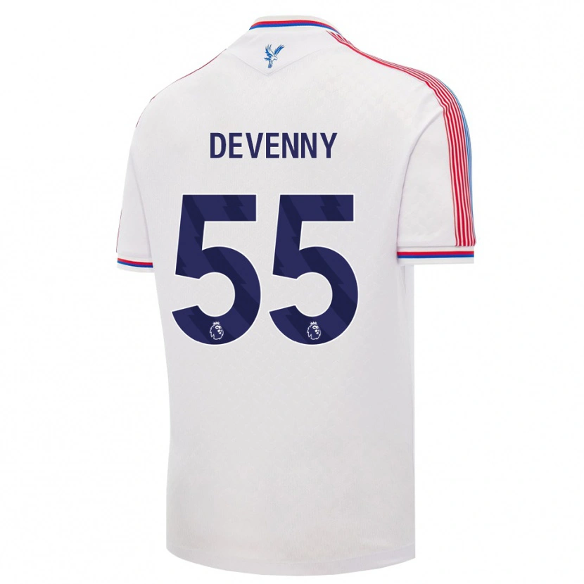 Danxen Homme Maillot Justin Devenny #55 Blanc Rouge Bleu Tenues Domicile 2026/27 T-Shirt