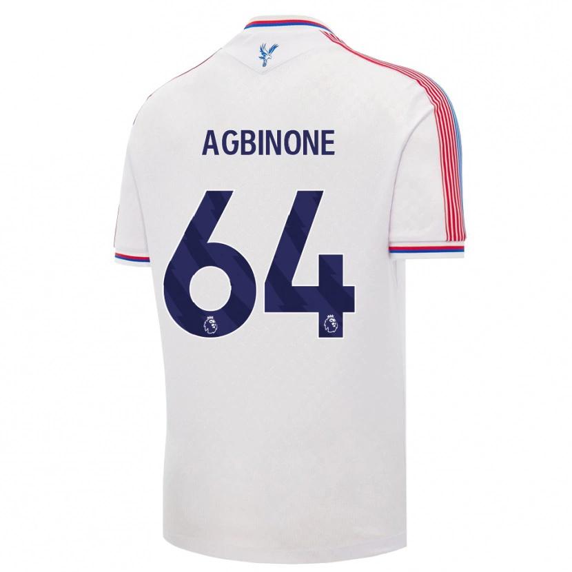 Danxen Homme Maillot Asher Agbinone #64 Blanc Rouge Bleu Tenues Domicile 2026/27 T-Shirt