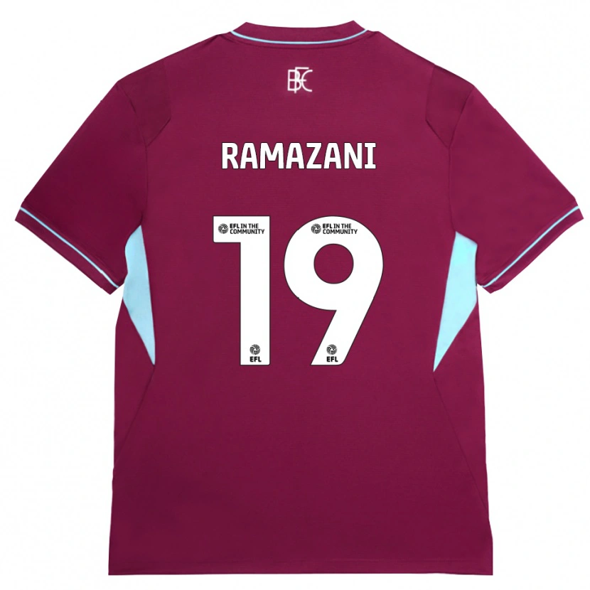 Danxen Homme Maillot Largie Ramazani #19 Bourgogne Vert Tenues Domicile 2026/27 T-Shirt