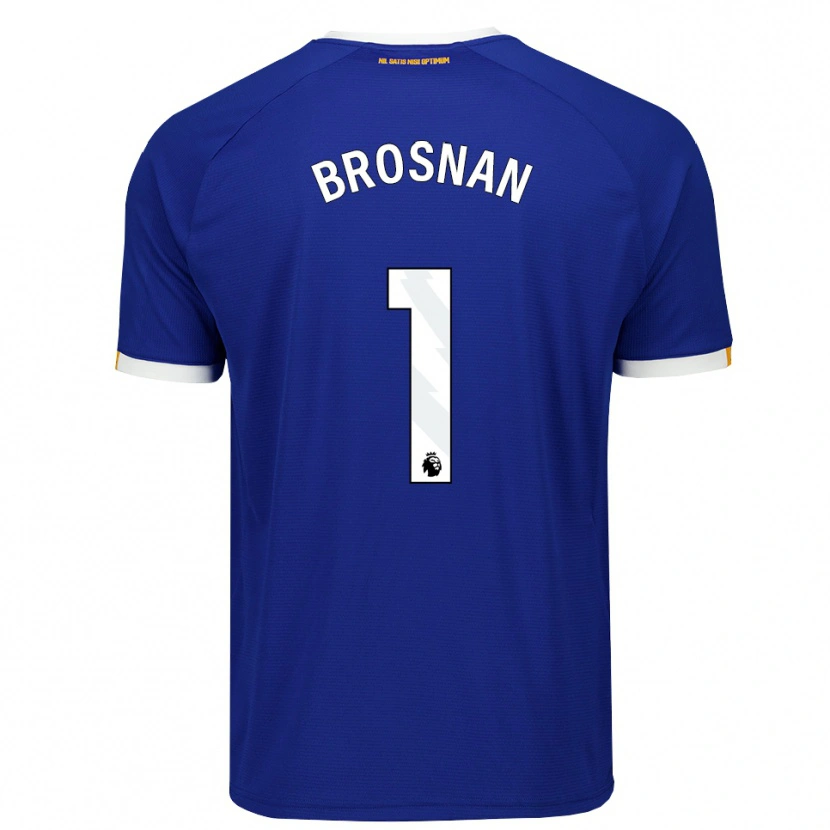 Danxen Homme Maillot Courtney Brosnan #1 Bleu Blanc Jaune Tenues Domicile 2026/27 T-Shirt