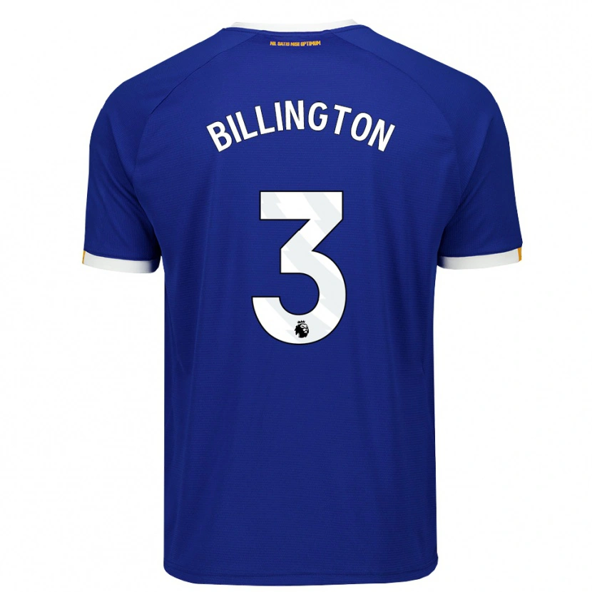 Danxen Homme Maillot Harvey Billington #3 Bleu Blanc Jaune Tenues Domicile 2026/27 T-Shirt