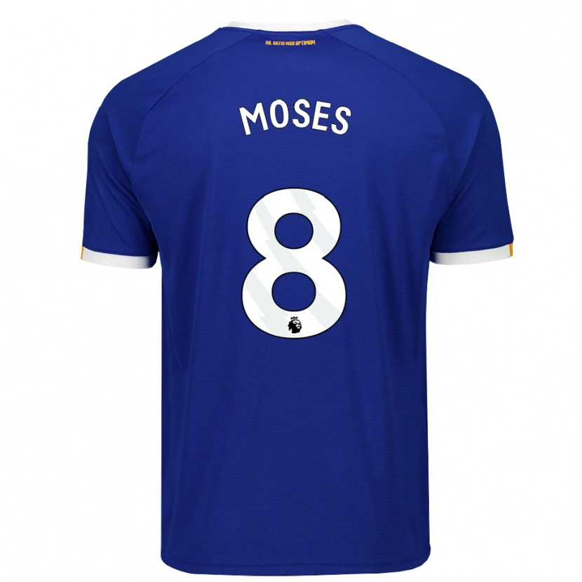 Danxen Homme Maillot Amari Moses #8 Bleu Blanc Jaune Tenues Domicile 2026/27 T-Shirt