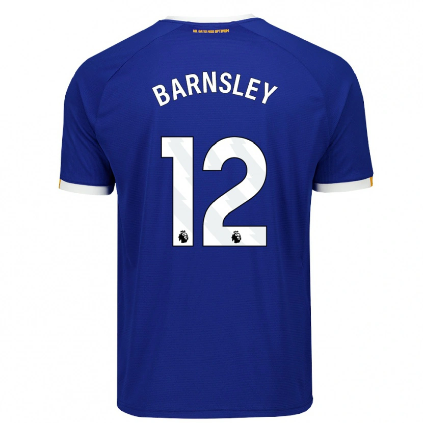 Danxen Homme Maillot Fraser Barnsley #12 Bleu Blanc Jaune Tenues Domicile 2026/27 T-Shirt
