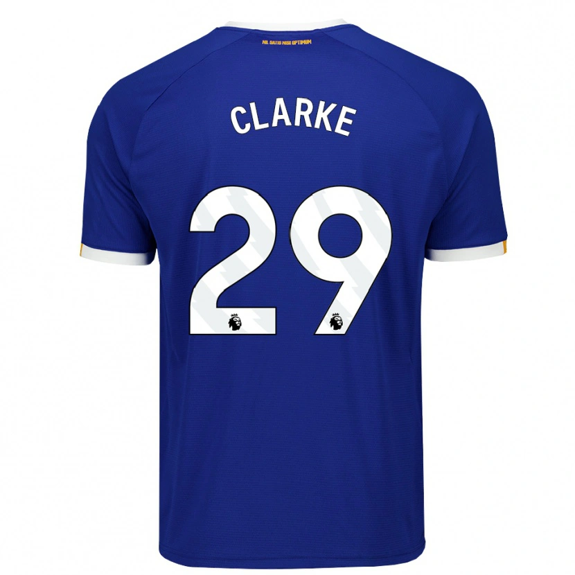 Danxen Homme Maillot Abbey Clarke #29 Bleu Blanc Jaune Tenues Domicile 2026/27 T-Shirt
