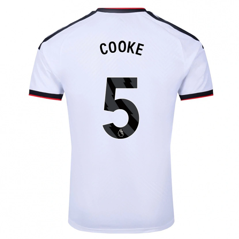 Danxen Homme Maillot Logan Cooke #5 Blanc Noir Rouge Tenues Domicile 2026/27 T-Shirt