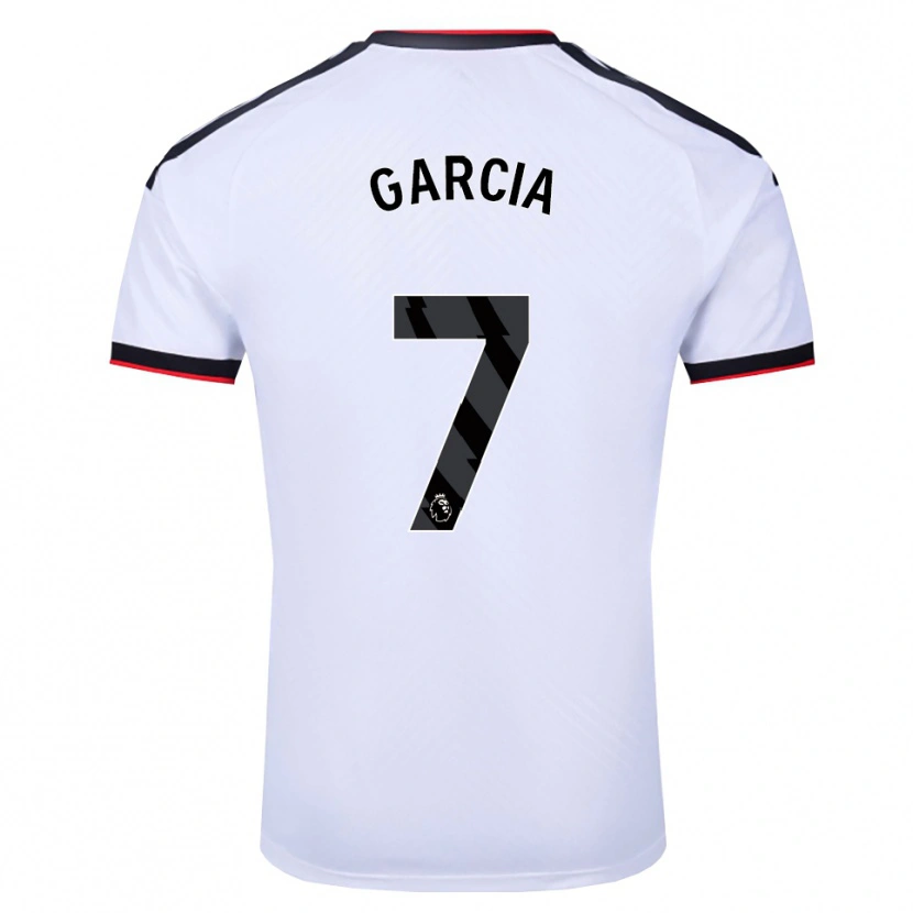 Danxen Homme Maillot Gonzalo García #7 Blanc Noir Rouge Tenues Domicile 2026/27 T-Shirt