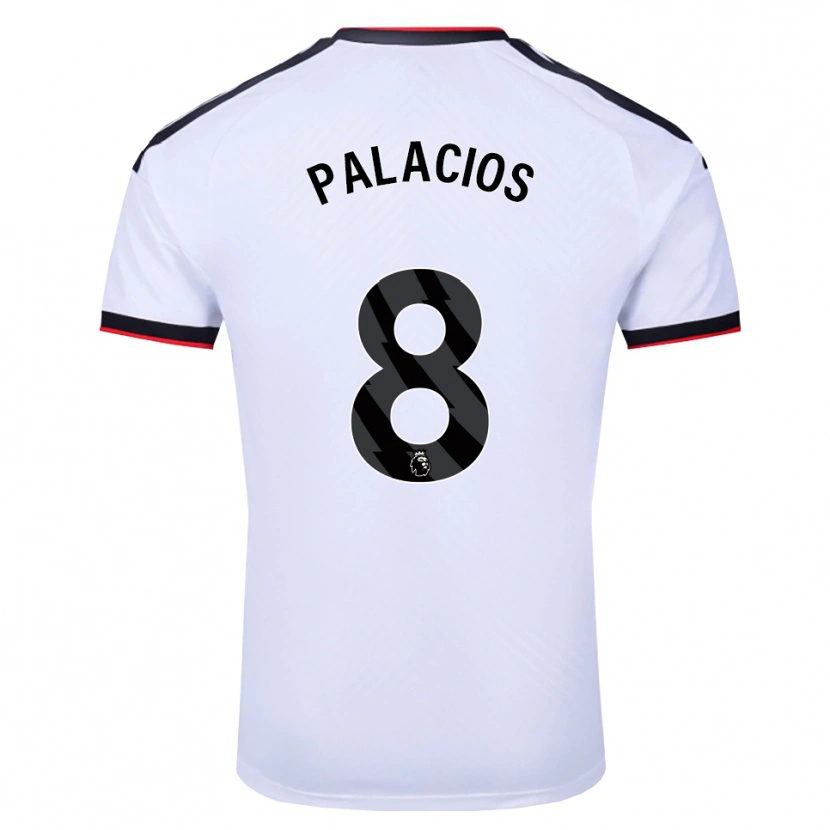 Danxen Homme Maillot César Palacios #8 Blanc Noir Rouge Tenues Domicile 2026/27 T-Shirt