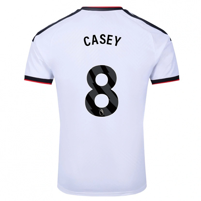 Danxen Homme Maillot Dan Casey #8 Blanc Noir Rouge Tenues Domicile 2026/27 T-Shirt