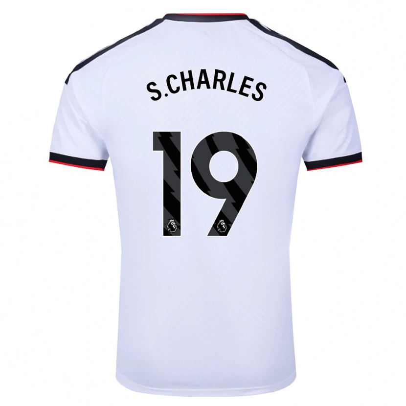 Danxen Homme Maillot Shea Charles #19 Blanc Noir Rouge Tenues Domicile 2026/27 T-Shirt