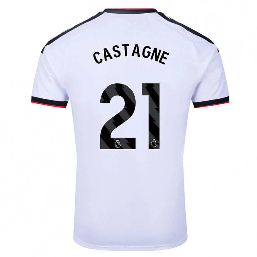 Danxen Homme Maillot Timothy Castagne #21 Blanc Noir Rouge Tenues Domicile 2026/27 T-Shirt