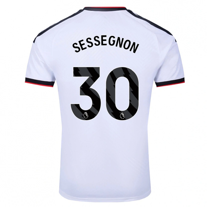 Danxen Homme Maillot Ryan Sessegnon #30 Blanc Noir Rouge Tenues Domicile 2026/27 T-Shirt