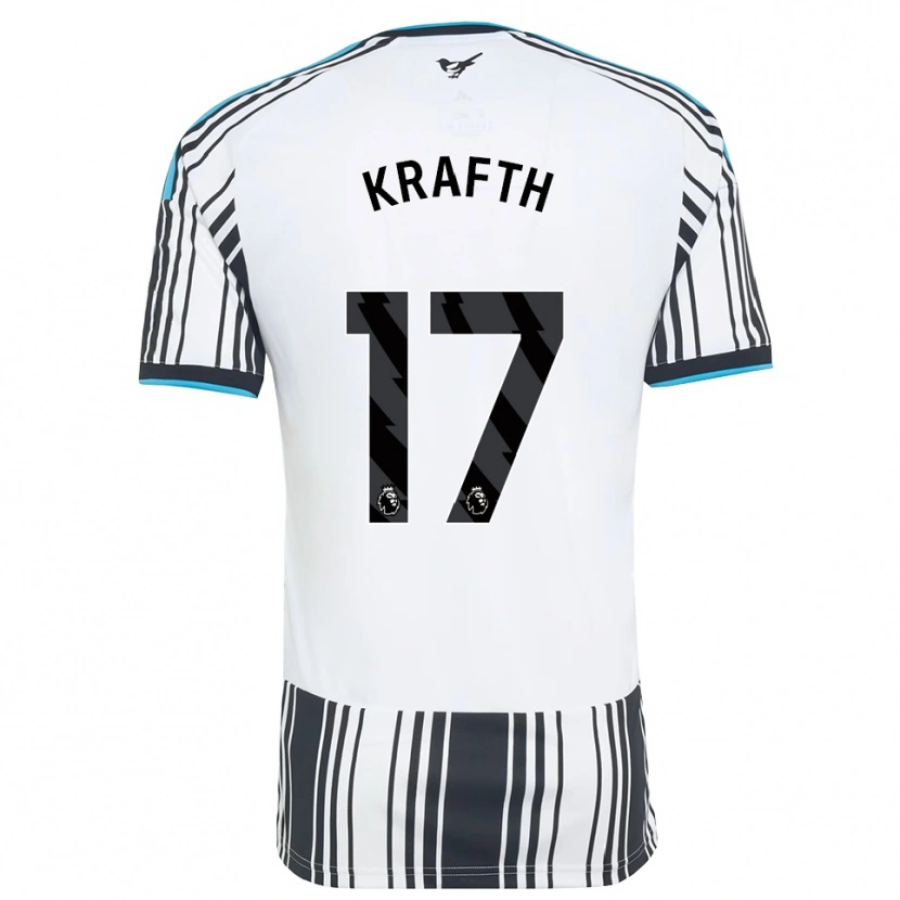 Danxen Homme Maillot Emil Krafth #17 Skyblue Noir Blanc Tenues Domicile 2026/27 T-Shirt