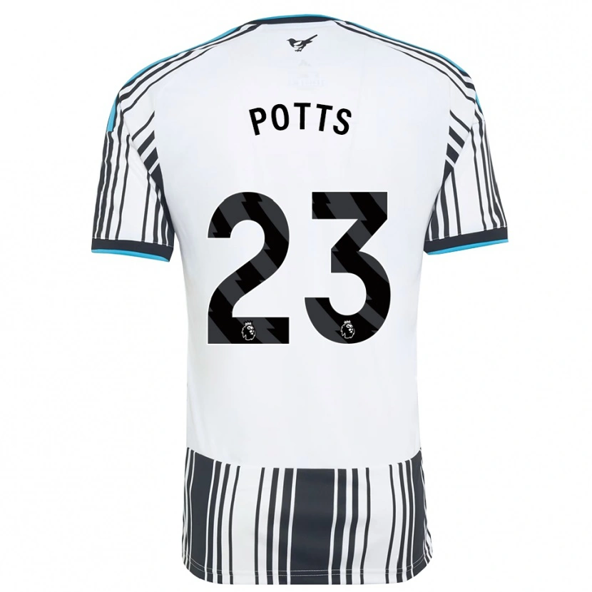 Danxen Homme Maillot Charlotte Potts #23 Skyblue Noir Blanc Tenues Domicile 2026/27 T-Shirt