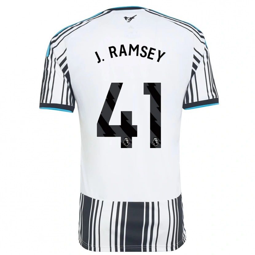 Danxen Homme Maillot Jacob Ramsey #41 Skyblue Noir Blanc Tenues Domicile 2026/27 T-Shirt