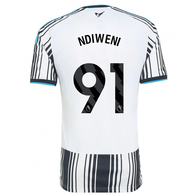 Danxen Homme Maillot Ethan Ndiweni #91 Skyblue Noir Blanc Tenues Domicile 2026/27 T-Shirt
