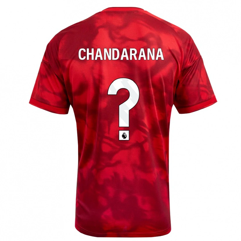 Danxen Homme Maillot Millie Chandarana #0 Cramoisi Blanc Tenues Domicile 2026/27 T-Shirt
