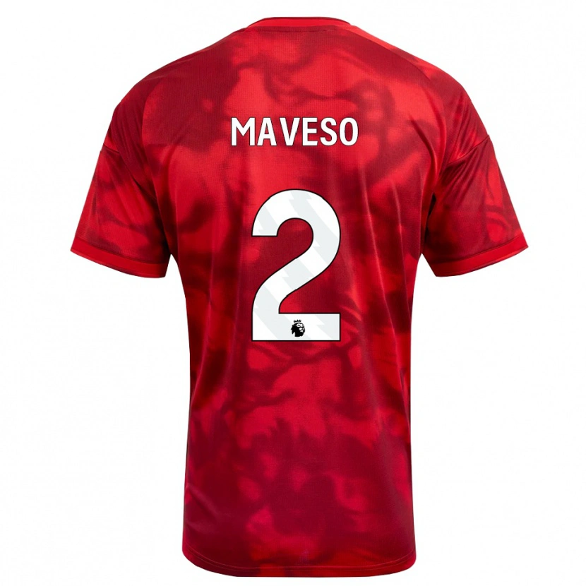 Danxen Homme Maillot Jaydon Maveso #2 Cramoisi Blanc Tenues Domicile 2026/27 T-Shirt