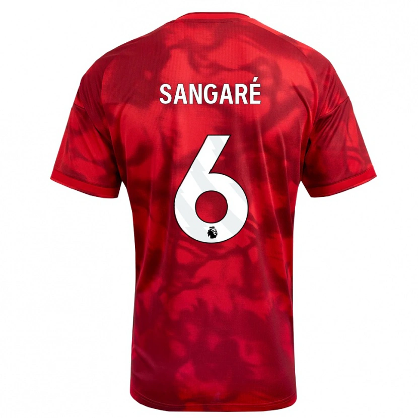 Danxen Homme Maillot Ibrahim Sangaré #6 Cramoisi Blanc Tenues Domicile 2026/27 T-Shirt