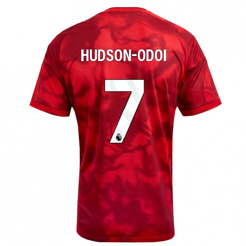 Danxen Homme Maillot Callum Hudson-Odoi #7 Cramoisi Blanc Tenues Domicile 2026/27 T-Shirt