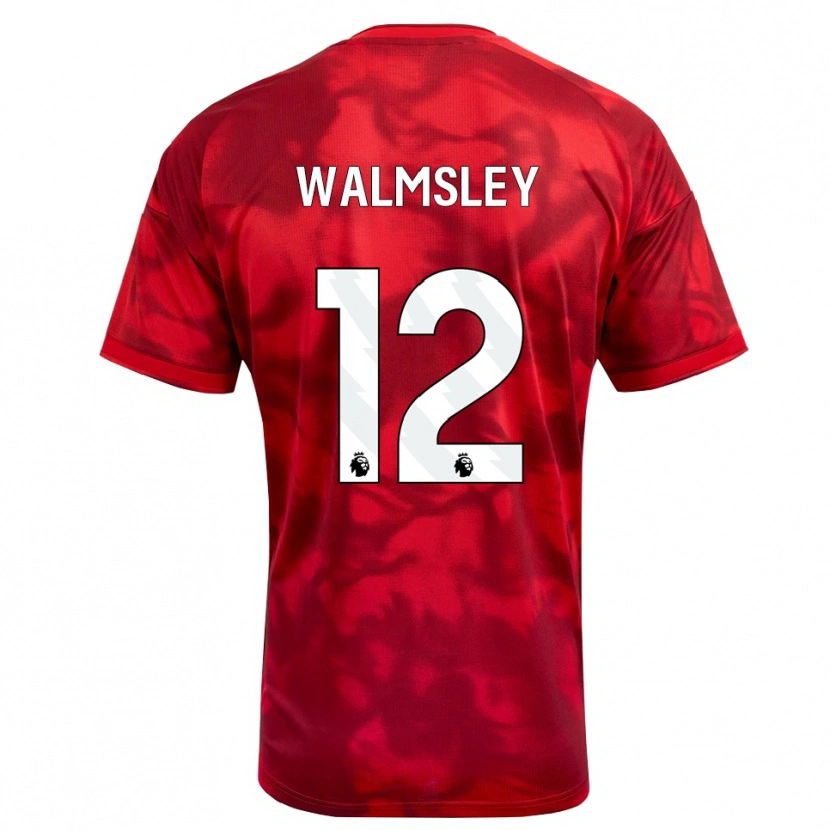 Danxen Homme Maillot Joseph Walmsley #12 Cramoisi Blanc Tenues Domicile 2026/27 T-Shirt