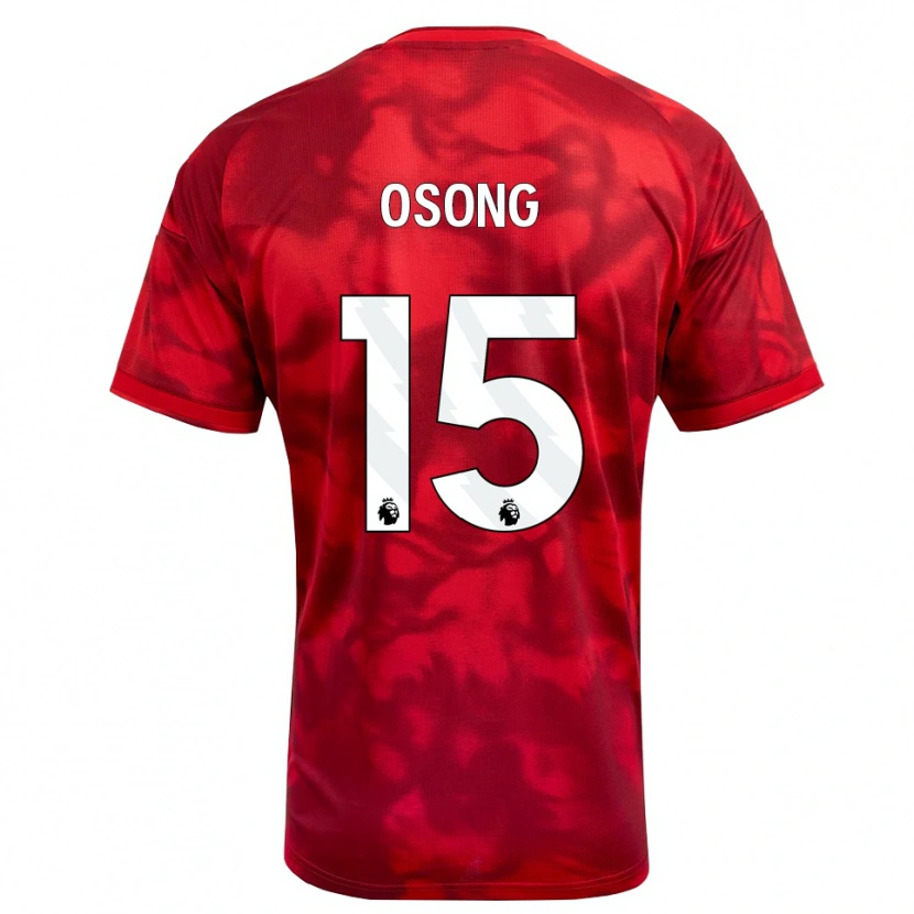 Danxen Homme Maillot Detlef Esapa Osong #15 Cramoisi Blanc Tenues Domicile 2026/27 T-Shirt