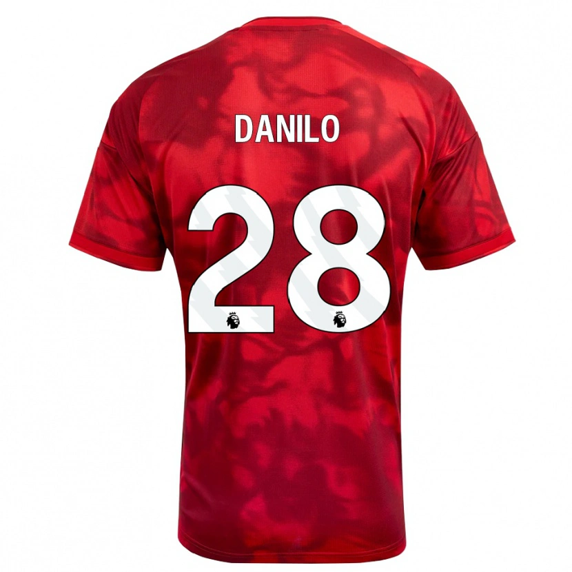 Danxen Homme Maillot Danilo #28 Cramoisi Blanc Tenues Domicile 2026/27 T-Shirt