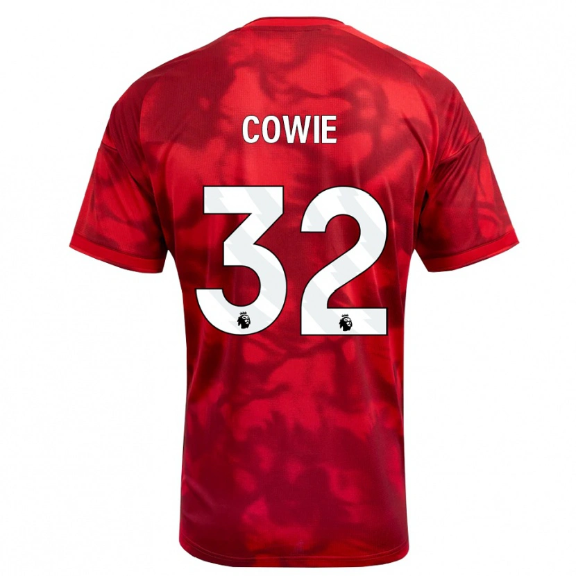Danxen Homme Maillot Abi Cowie #32 Cramoisi Blanc Tenues Domicile 2026/27 T-Shirt