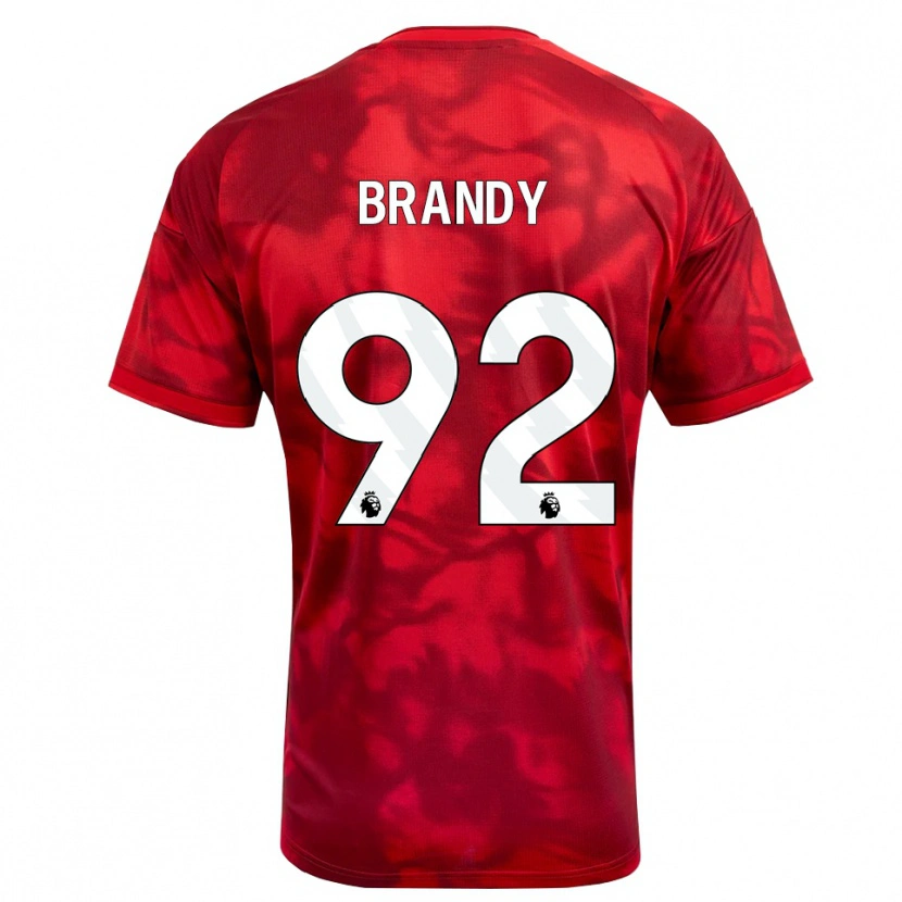Danxen Homme Maillot Taeneal Brandy #92 Cramoisi Blanc Tenues Domicile 2026/27 T-Shirt