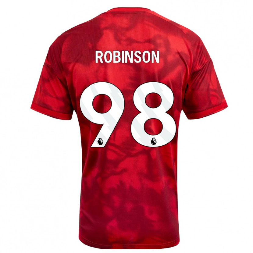 Danxen Homme Maillot Riko Robinson #98 Cramoisi Blanc Tenues Domicile 2026/27 T-Shirt