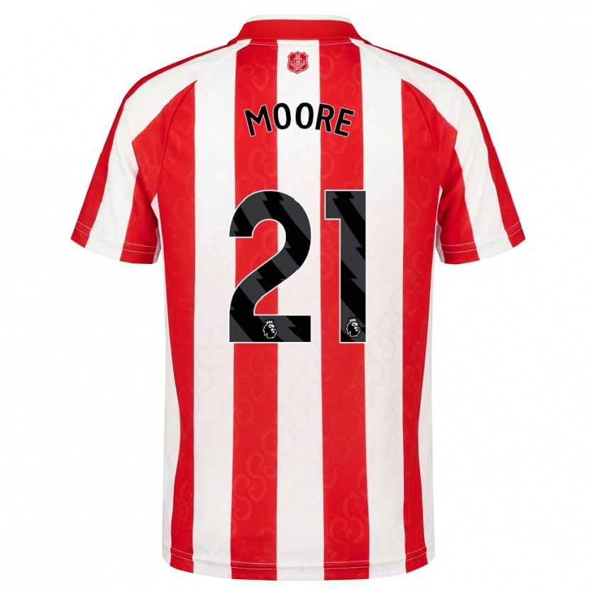Danxen Homme Maillot Simon Moore #21 Rouge Blanc Noir Tenues Domicile 2026/27 T-Shirt