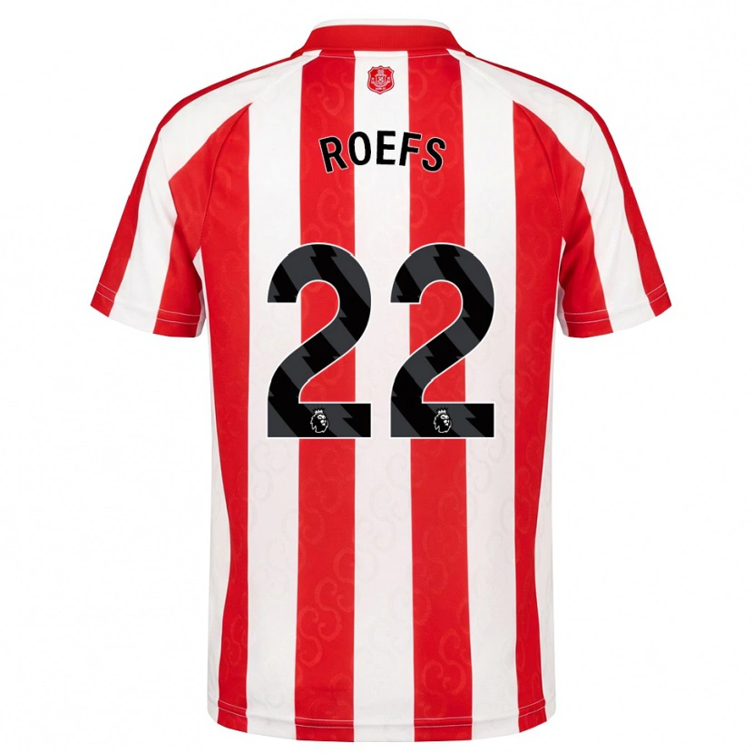 Danxen Homme Maillot Robin Roefs #22 Rouge Blanc Noir Tenues Domicile 2026/27 T-Shirt