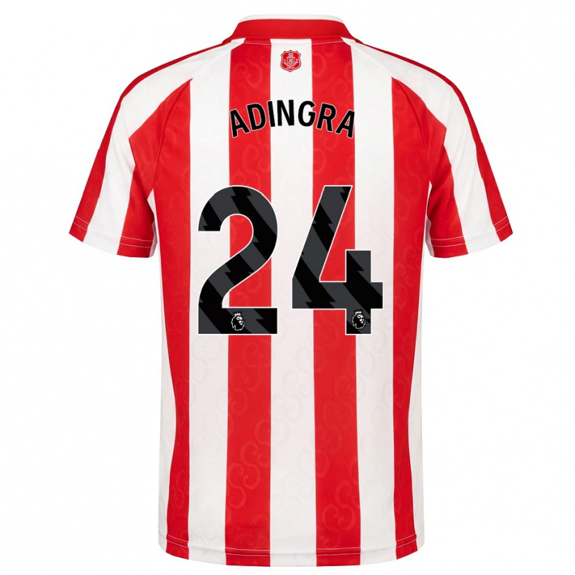 Danxen Homme Maillot Simon Adingra #24 Rouge Blanc Noir Tenues Domicile 2026/27 T-Shirt