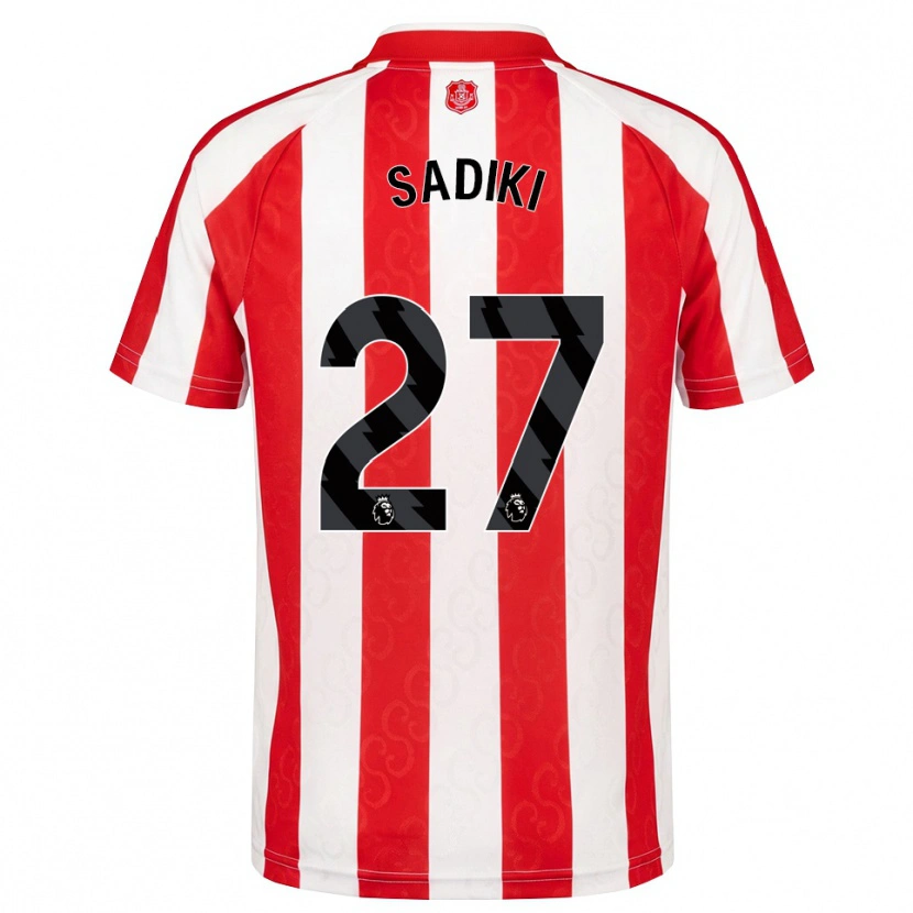 Danxen Homme Maillot Noah Sadiki #27 Rouge Blanc Noir Tenues Domicile 2026/27 T-Shirt