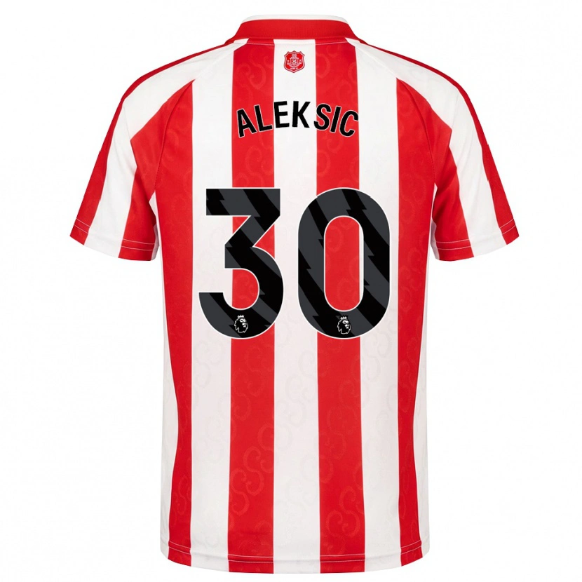 Danxen Homme Maillot Milan Aleksic #30 Rouge Blanc Noir Tenues Domicile 2026/27 T-Shirt