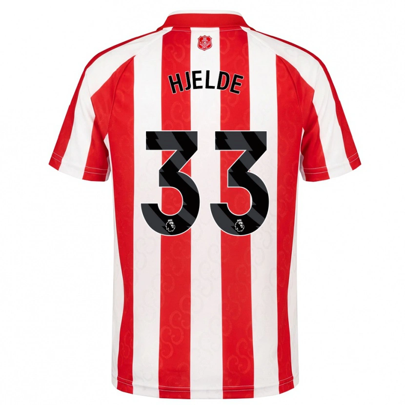 Danxen Homme Maillot Leo Fuhr Hjelde #33 Rouge Blanc Noir Tenues Domicile 2026/27 T-Shirt