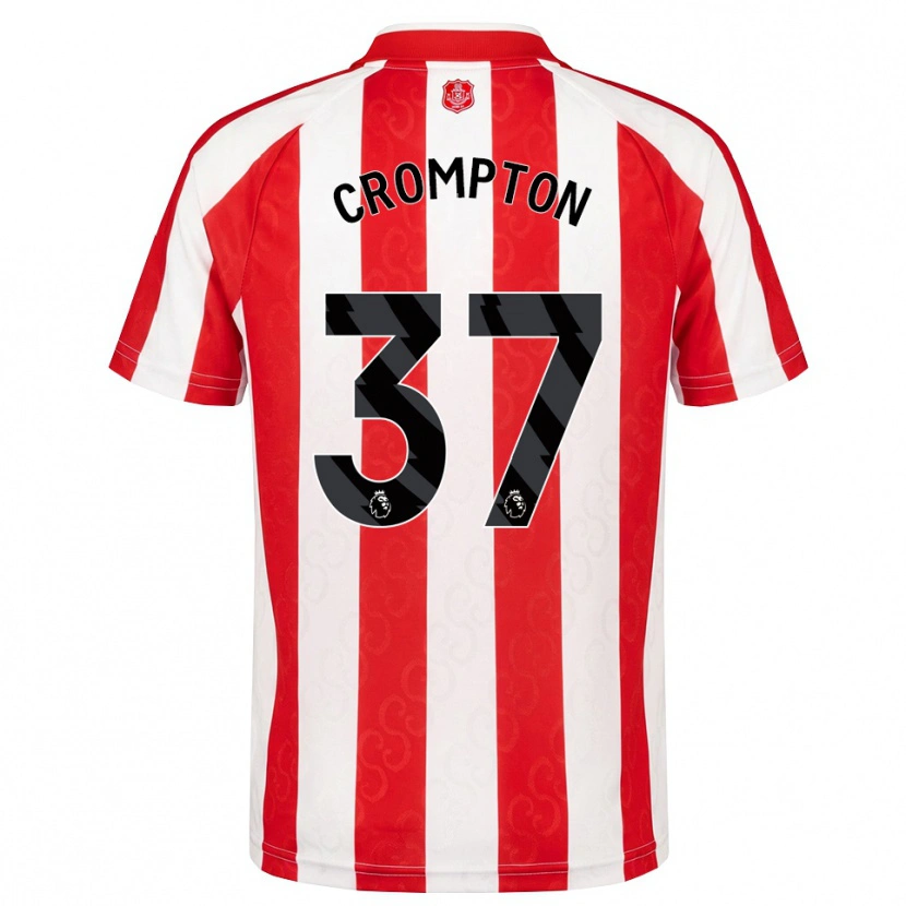 Danxen Homme Maillot Ben Crompton #37 Rouge Blanc Noir Tenues Domicile 2026/27 T-Shirt