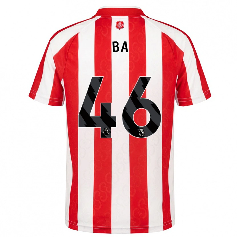 Danxen Homme Maillot Abdoullah Ba #46 Rouge Blanc Noir Tenues Domicile 2026/27 T-Shirt