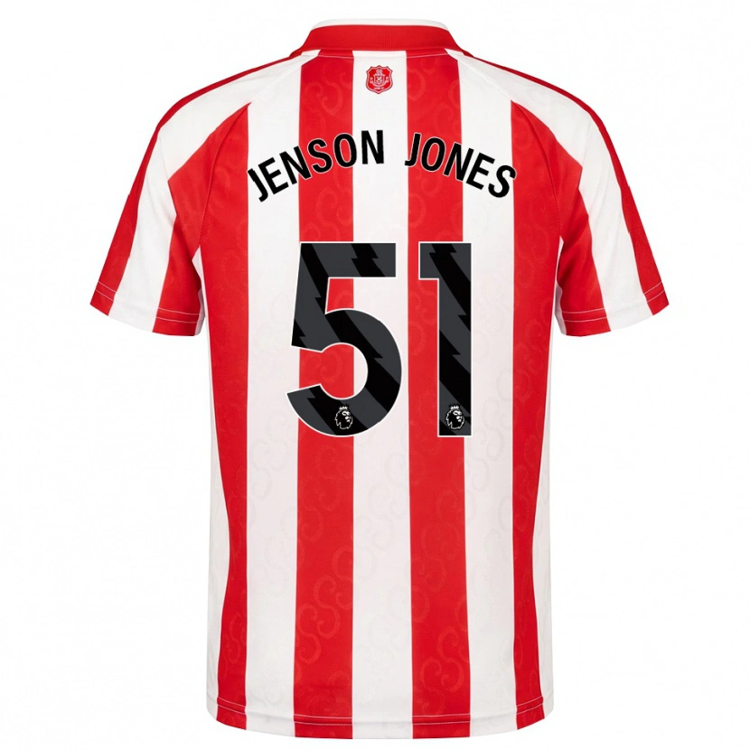 Danxen Homme Maillot Jenson Jones #51 Rouge Blanc Noir Tenues Domicile 2026/27 T-Shirt