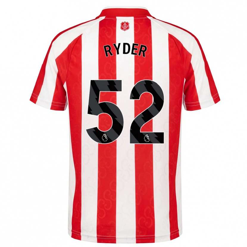 Danxen Homme Maillot Joe Ryder #52 Rouge Blanc Noir Tenues Domicile 2026/27 T-Shirt